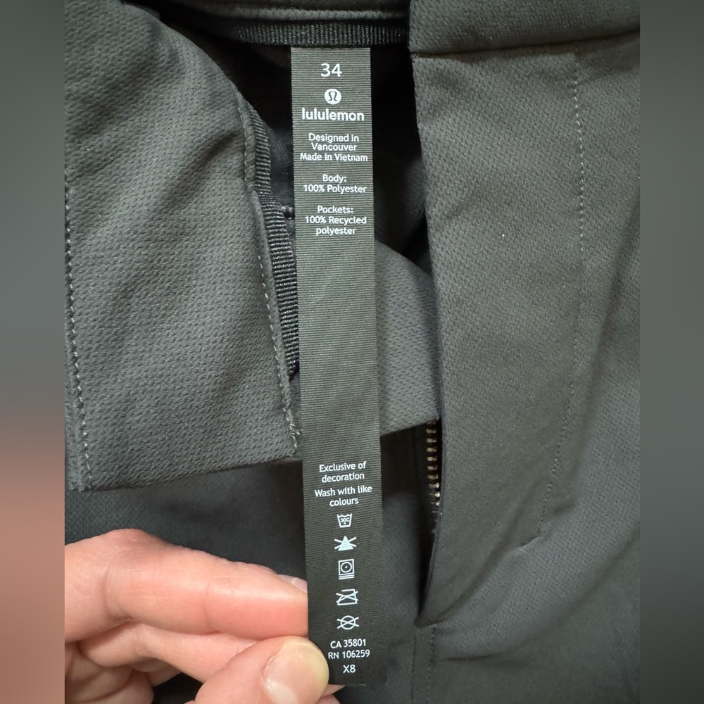 Lululemon Athletica Men’s Pants Charcoal Gray - Picture 3 of 4